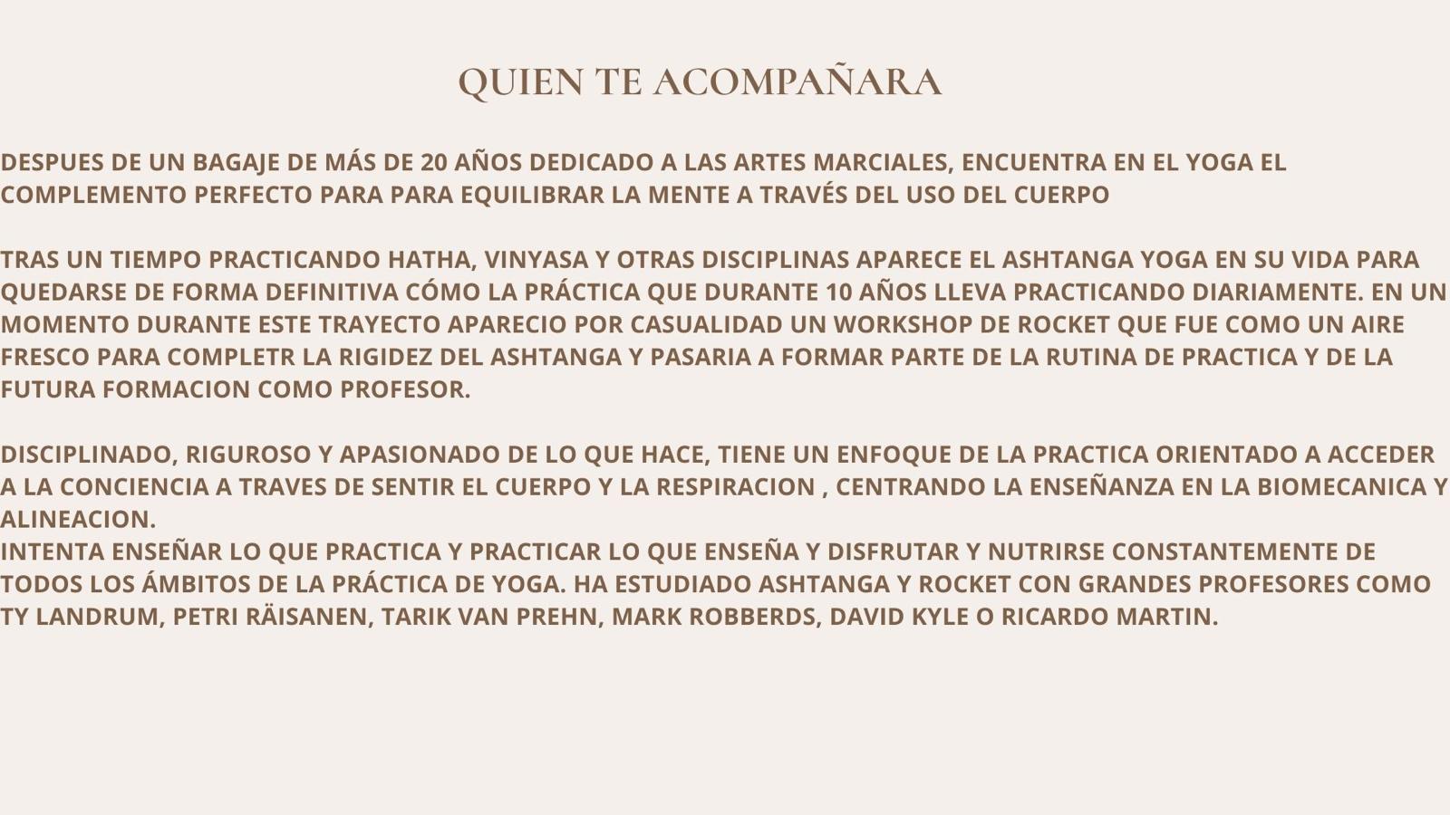 Workshop de yoga en San Xurxo